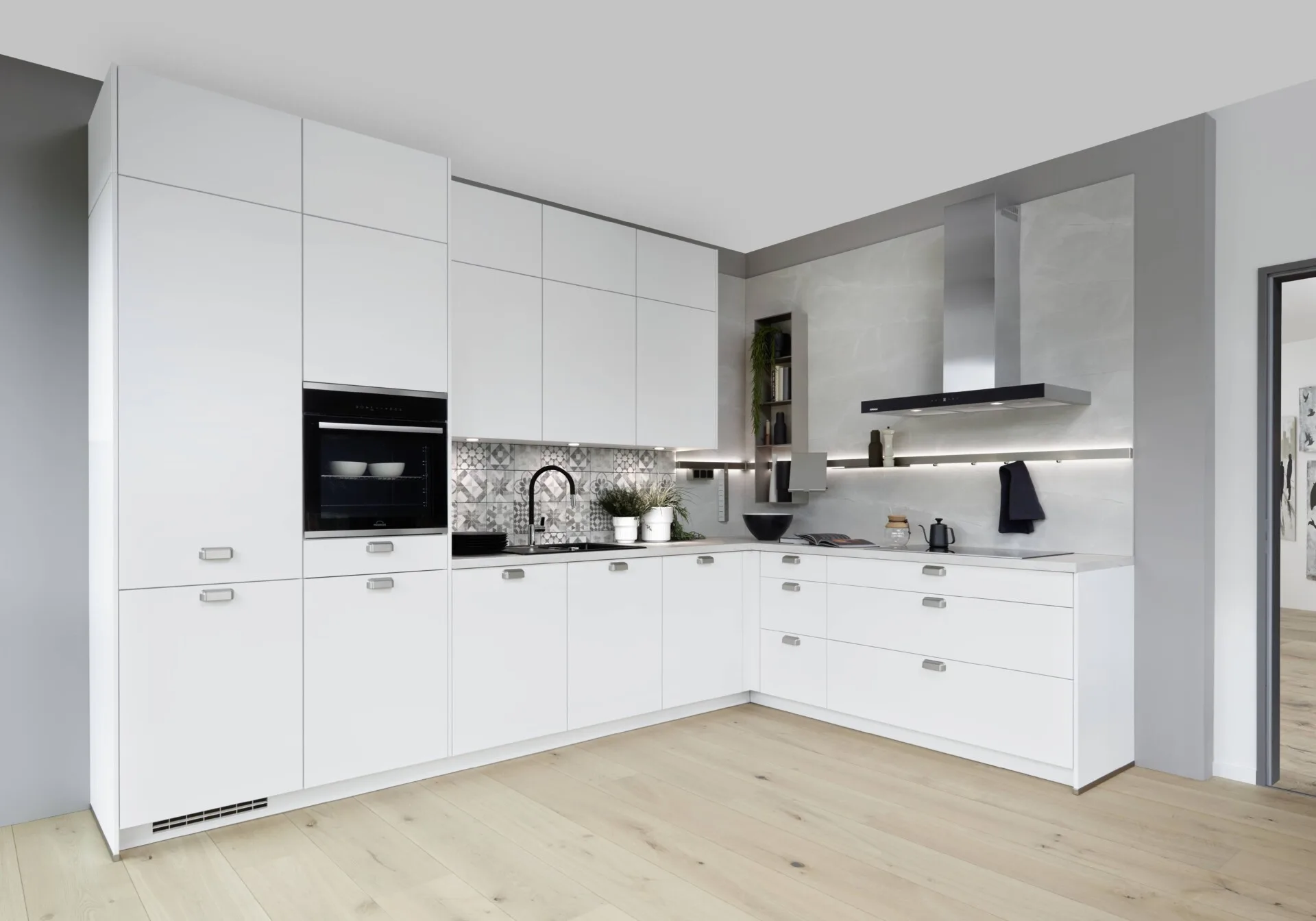 Cocina Lacada Bianco Lineal
